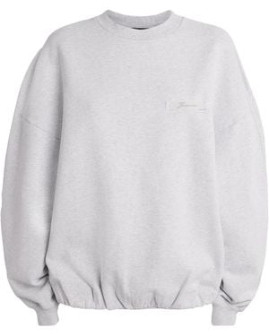 Jacquemus Cotton Logo Sweatshirt - White