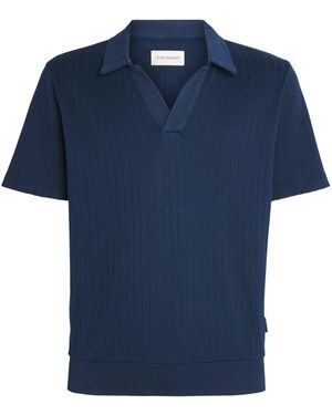 Oliver Spencer Organic Cotton Westcott Polo Shirt - Blue