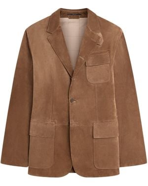 dunhill Suede Blazer - Brown