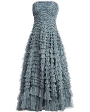 Needle & Thread Strapless Hattie Maxi Dress - Blue