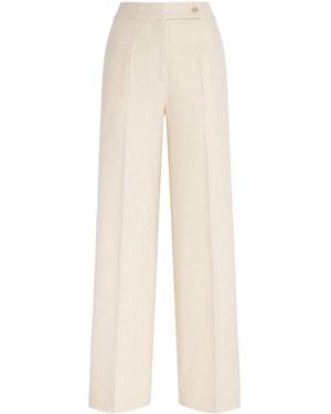 Colombo Cashmere Straight Tailored Pants - White