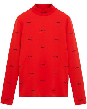 Loewe All-Over Logo Top - Red