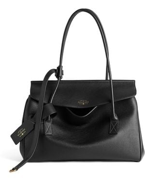 Balenciaga Small Leather Carrie Carry All Shoulder Bag - Black
