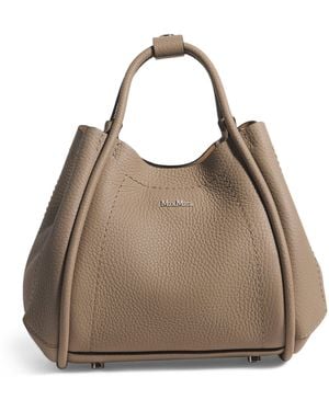 Max Mara Extra Small Leather Marine Top-Handle Bag - Brown