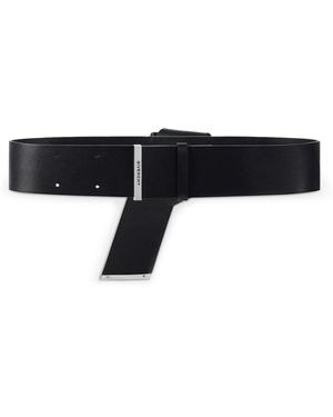 Givenchy Leather Windsor Knot Belt - Black
