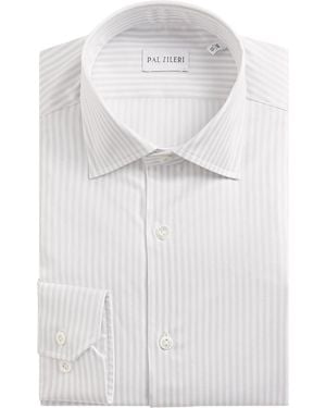 Pal Zileri Cotton Stripe Shirt - White