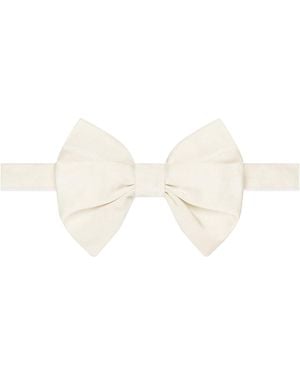 Givenchy Silk Baroque Bow Tie - White