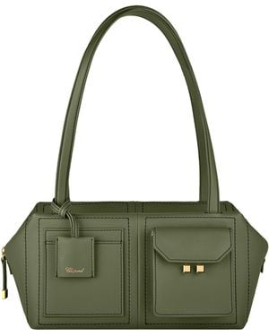Chopard Leather Ice Cube Shoulder Bag - Green