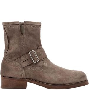 AllSaints Suede Bailey Ankle Boots - Brown