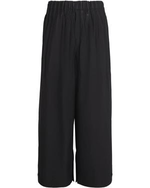 IM MEN Waft Wide-Leg Pants - Black