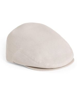 Eleventy Cotton Flat Cap - Natural