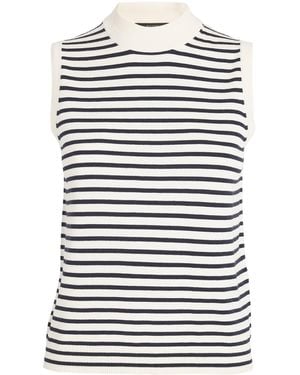 Weekend by Maxmara Striped Sleeveless Top - Blue