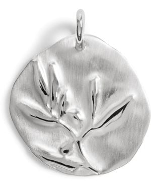 Monica Vinader Sterling Peace Pendant - Metallic