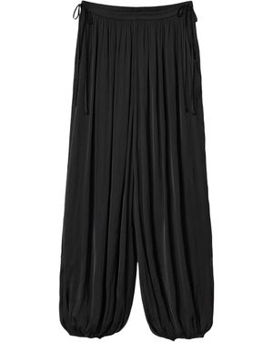 AllSaints Eshe Barrel-Leg Trousers - Black