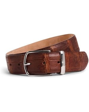 Jacob Cohen Crocodile Leather Belt - Brown