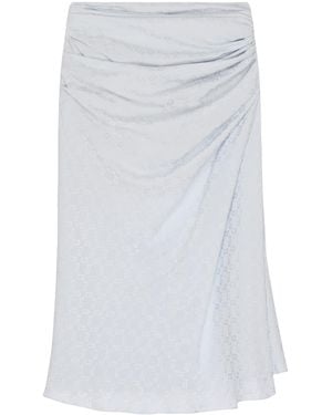 【送料&関税込】Givenchy Pastel Light Blue Silk Skirt Givenchy Pastel Silk Skirt in Blue | Lyst