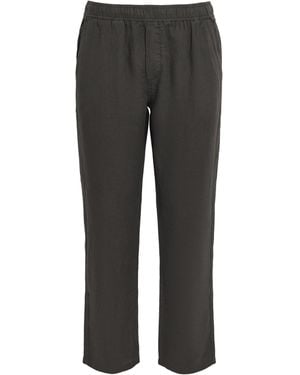 Samsøe & Samsøe Organic Cotton-Blend Jabari Straight Trousers - Grey