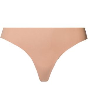 Hanro Invisible Cotton Thong - Natural