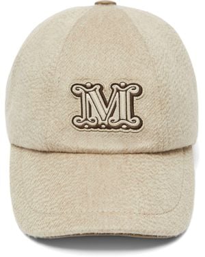 Max Mara Monogram Cap - Natural