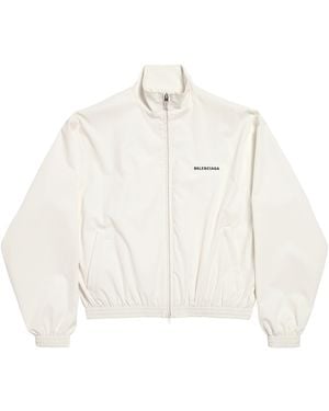 Balenciaga Logo Track Jacket - White
