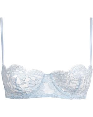 Kiki de Montparnasse Lace Antoinette Balconette Bra - Blue