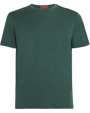 Isaia Silk-Cotton T-Shirt - Green