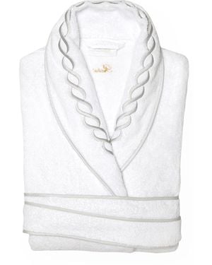 Pratesi Cotton Treccia Bathrobe - White
