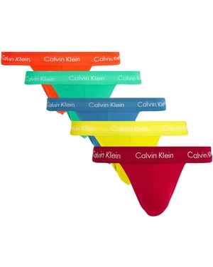 Calvin Klein This Is Love Jock Strap (pack Of 5) - Yellow
