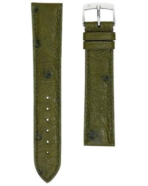 Jean Rousseau Ostrich Classic 3.5 Watch Strap (20Mm) - Green