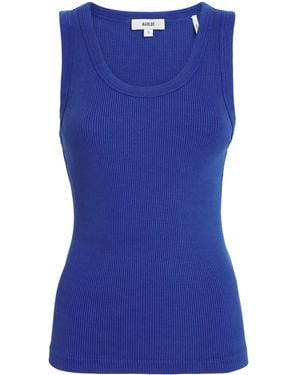Agolde Ribbed Poppy Tank Top - Blue