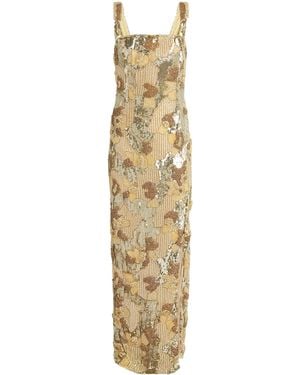 Rachel Gilbert Embellished Elyse Maxi Dress - Metallic