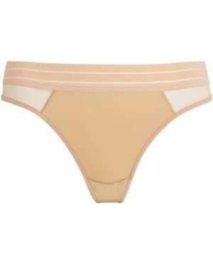 Maison Lejaby Mesh-Insert Nufit Tanga - Natural