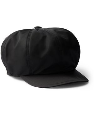 Prada Re-Nylon Newsboy Cap - Black