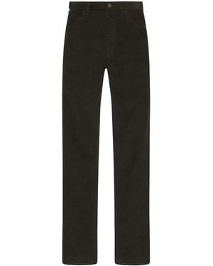 The Row Fred Cotton Corduroy Pants - Black