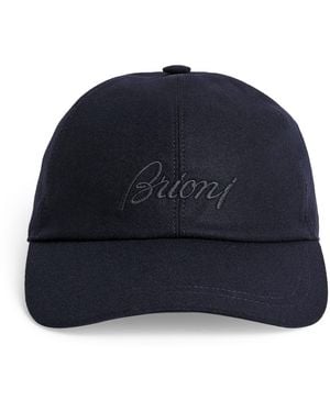 Brioni Performa Logo Baseball Cap - Blue