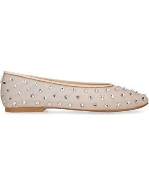 Steve Madden Embellished Viv Ballet Flats - Natural