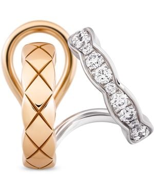 CHANEL And Diamond Coco Crush Single Clip Earring - Metallic