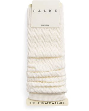 FALKE Wool-Blend Fable Estate Leg Warmers - White