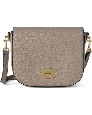 Mulberry Small Leather Darley Shoulder Bag - Grey