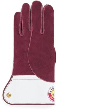 James Purdey & Sons Deer Skin Suede Qatar Falconry Glove - Purple