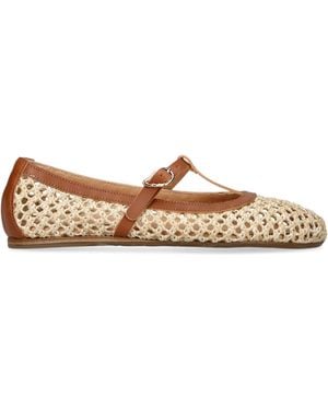 Ancient Greek Sandals Woven Aerati Ballet Flats - Brown