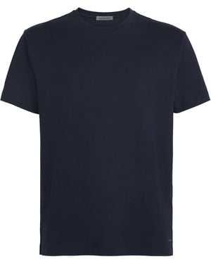 Corneliani Cotton Crew-Neck T-Shirt - Blue