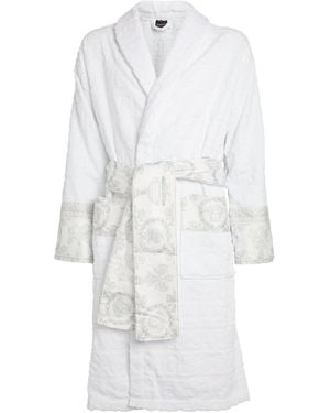 Versace Baroque Bath Robe - White