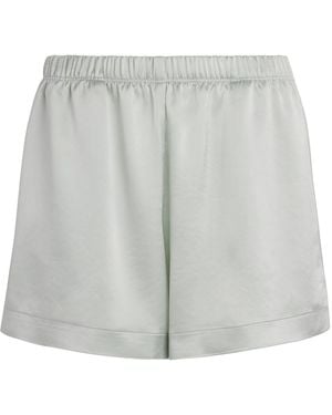 Leset Satin Barb Shorts - Grey