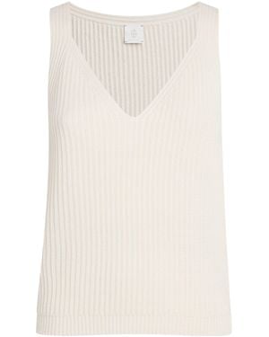 Eleventy Organic Cotton Tank Top - White