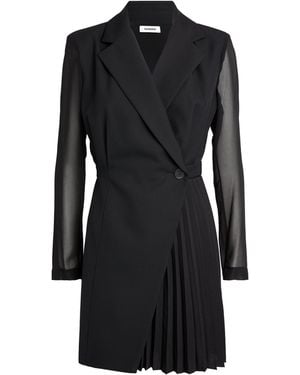 Sandro Wrapped Blazer Mini Dress - Black