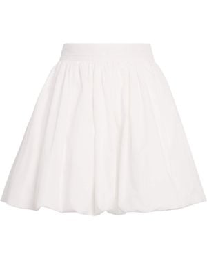 Patou Cotton Bloomer Mini Skirt - White