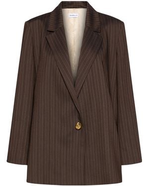 Marella Virgin Wool-Blend Blazer - Brown
