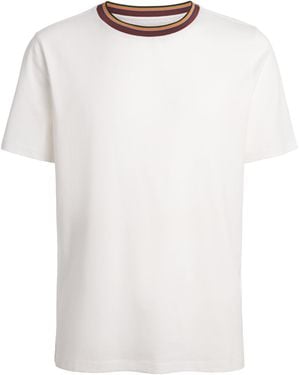 Paul Smith Cotton Artistic Trim T-Shirt - White