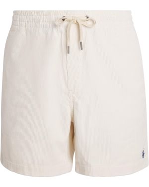 Polo Ralph Lauren Cotton Corduroy Polo Prepster Shorts - White